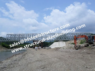 China Ponte projetada da ponte de Bailey, provisória modular de aço pré-fabricada do aço estrutural da emergência galvanizada fornecedor