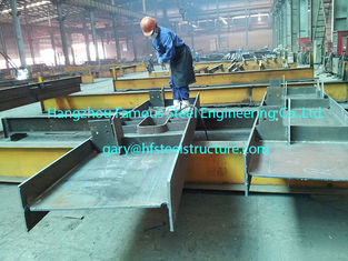 China Pre projetando a pintura cinzenta revestida de aço comercial do feixe de seção das construções H fornecedor