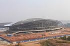 China Construção de aço do OEM, construções pré-fabricadas do fardo do metal da tubulação e estádios dos esportes fábrica