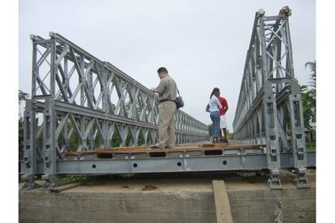 Ponte de Bailey de aço personalizada da estabilidade da plataforma da madeira/ponte de aço portátil CB100, CB200