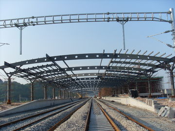 As construções do fardo do metal estrutural da estação de comboio, pintura da Oxidação-prova com 2-4 mergulham