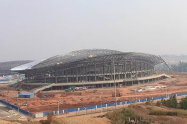 Construção de aço do OEM, construções pré-fabricadas do fardo do metal da tubulação e estádios dos esportes