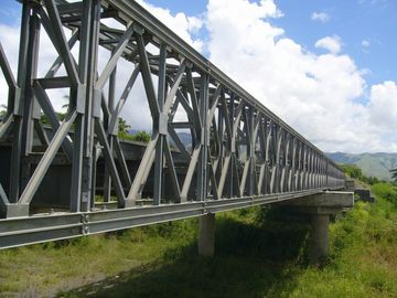 Ponte de Bailey pré-fabricada galvanizada, de pintura e de moedura elétrica do aço estrutural