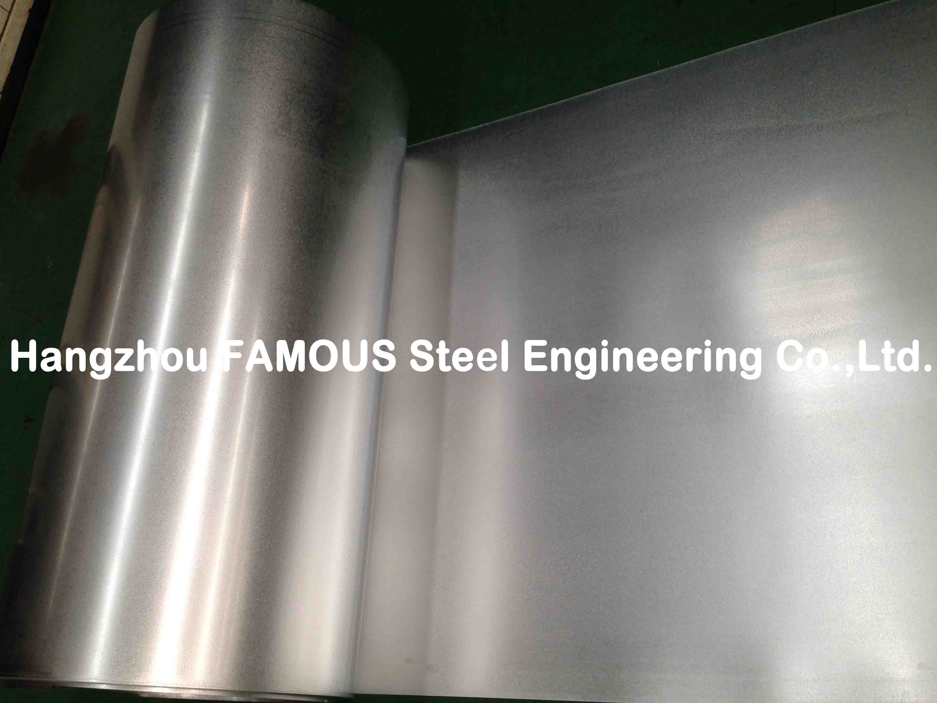 Bobina de aço galvanizada quente ASTM 755 para chapa de aço ondulada