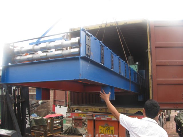 PLC Panasonic da máquina da formação de folha do telhado da plataforma de assoalho para a construção de aço
