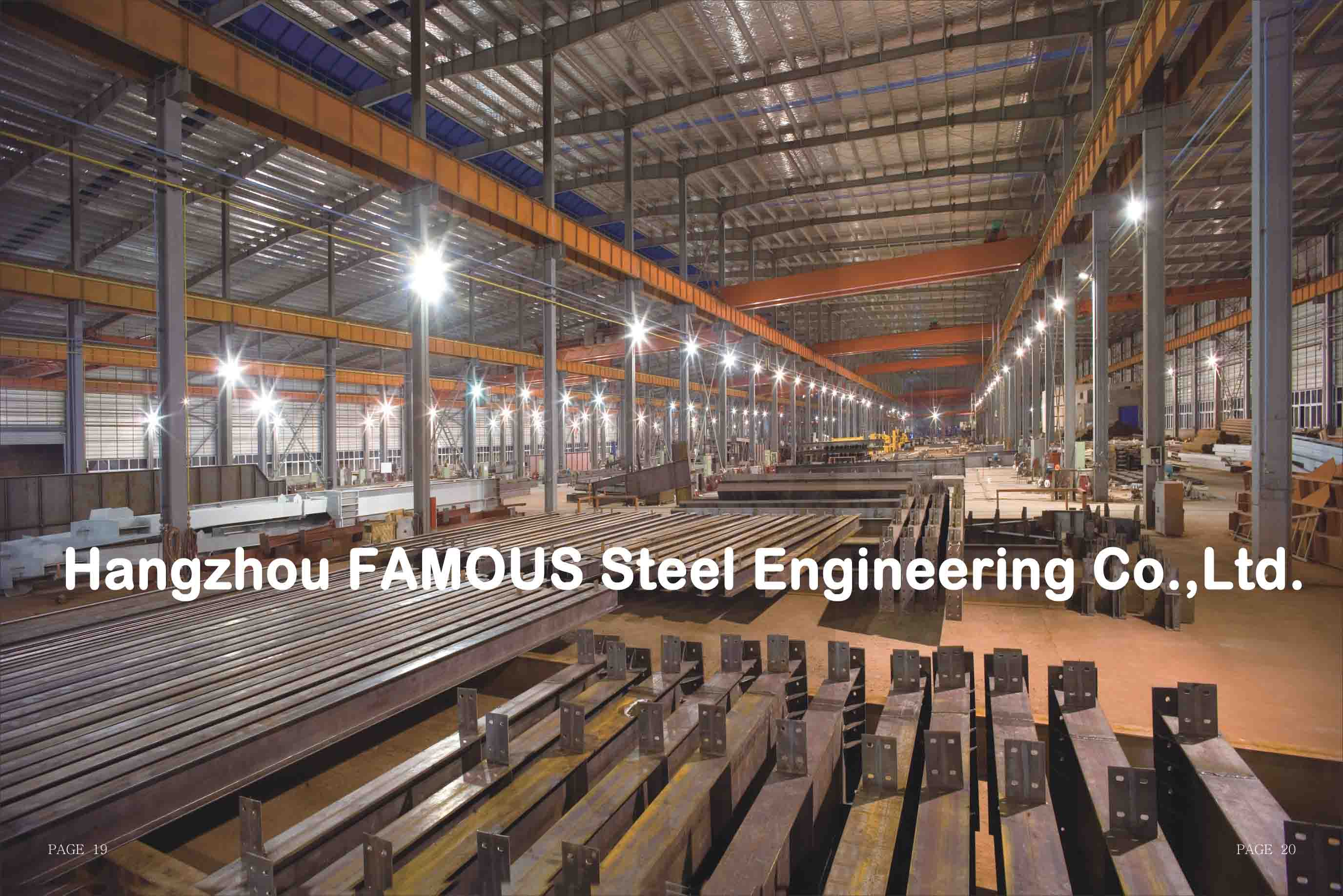 Projeto estrutural da engenharia de aço profissional para a área da construção do metal