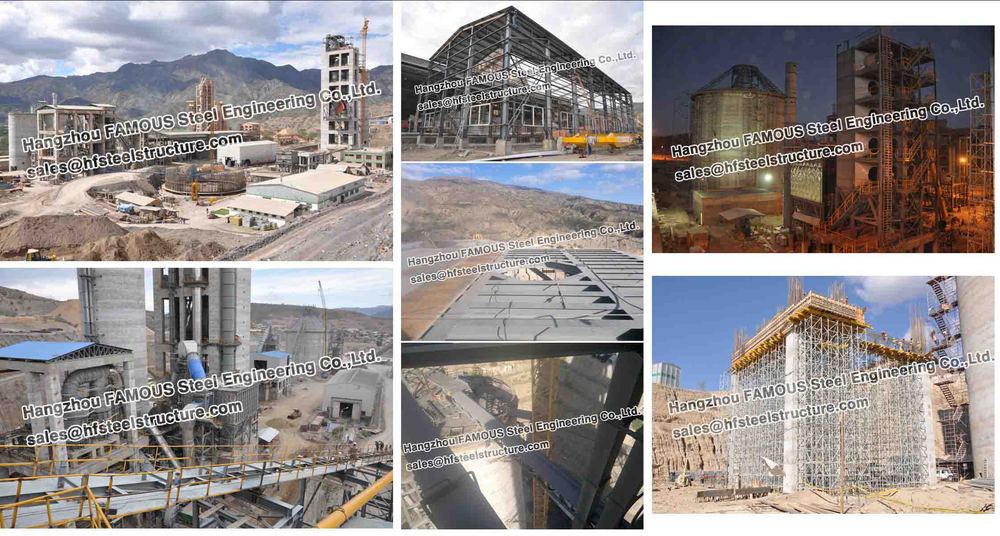 Planta industrial do cimento de Bolívia das fabricações do aço estrutural