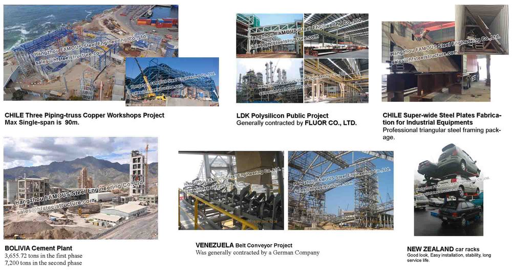 Planta industrial do cimento de Bolívia das fabricações do aço estrutural