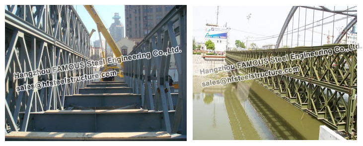 Pontes pré-fabricadas compactas para o uso veicular/pedestre/estrada