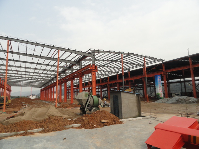 Aço - construções quadro/construções de aço industriais para o armazém e a sala de exposições de aço
